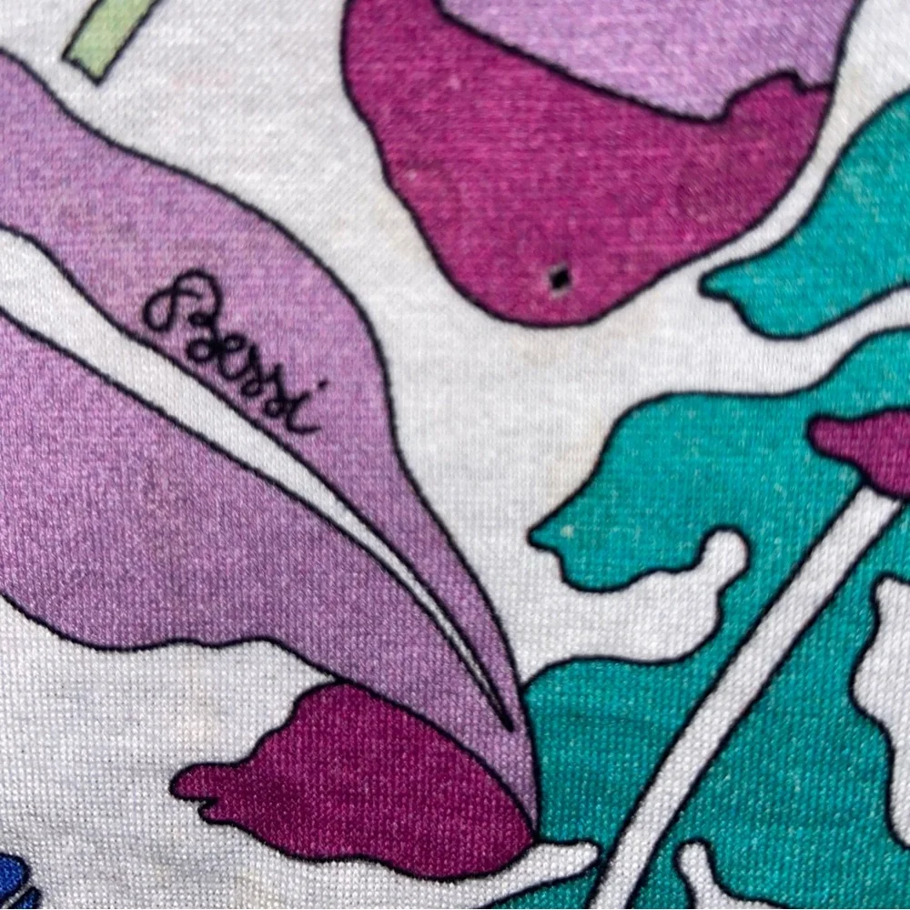 Averardo Bessi Floral Print Short Sleeve Shift Dress Size 6 - Picture 9 of 10
